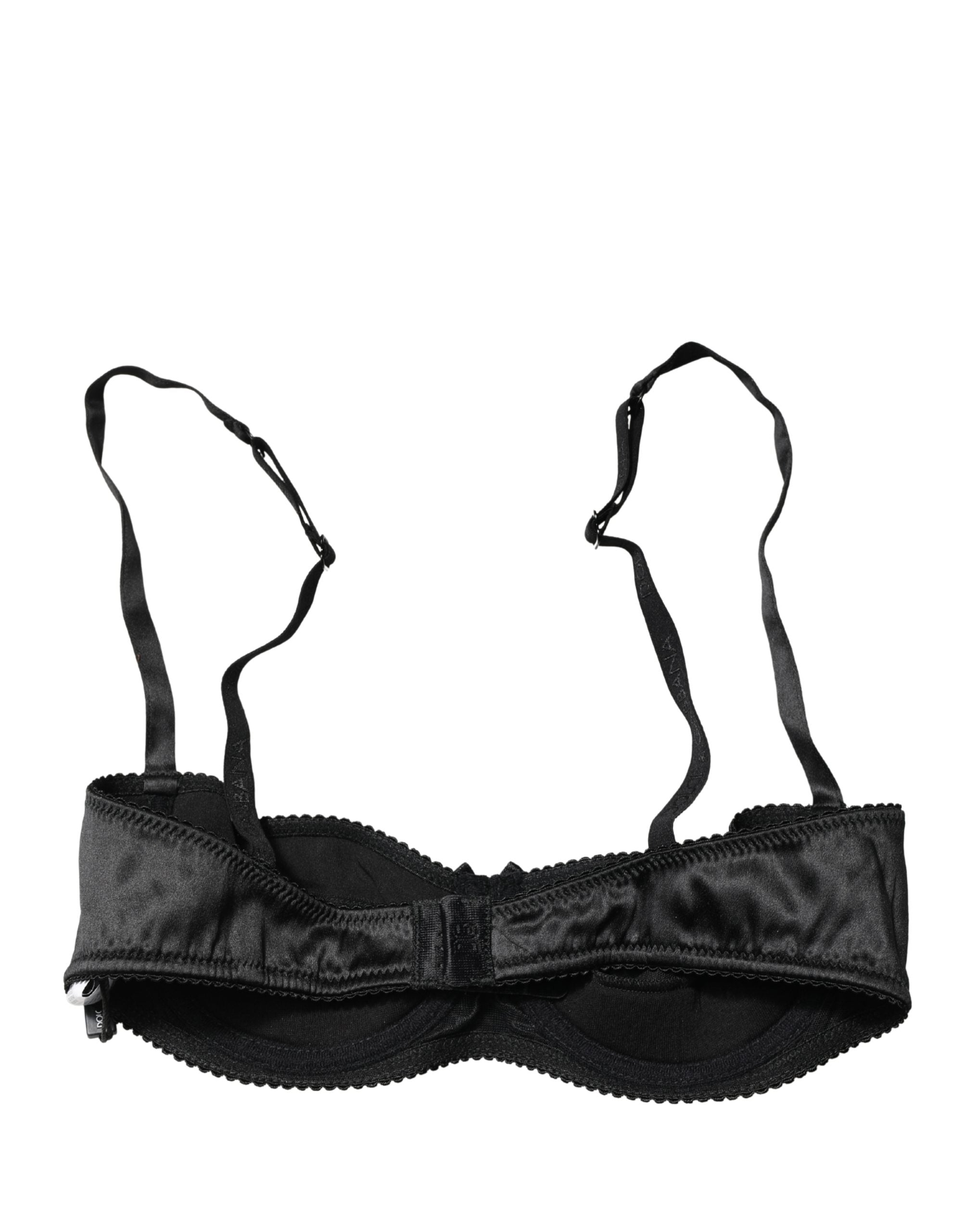 Dolce & Gabbana Black Semi-Pad Underwire Balconette Bra Underwear