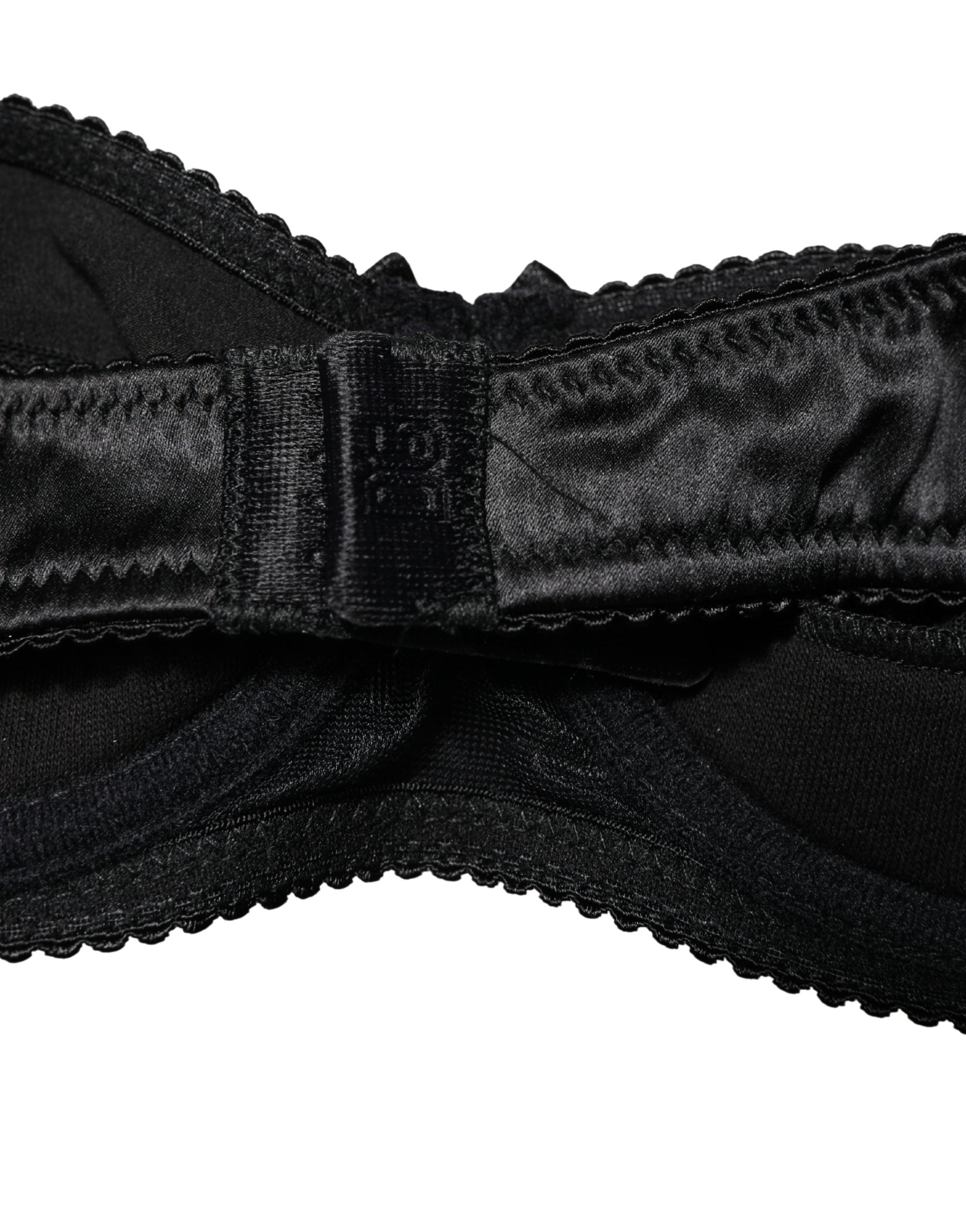 Dolce & Gabbana Black Semi-Pad Underwire Balconette Bra Underwear