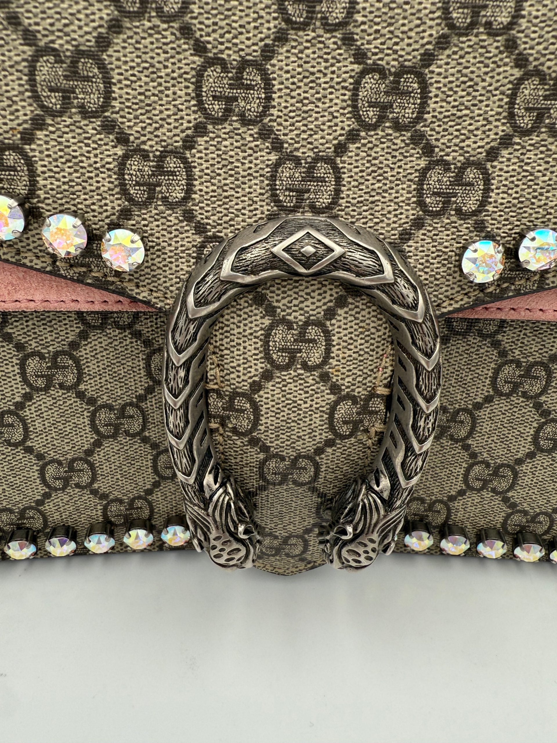 Gucci GUCCI DIONYSUS GG Supreme with Diamantes Handbag