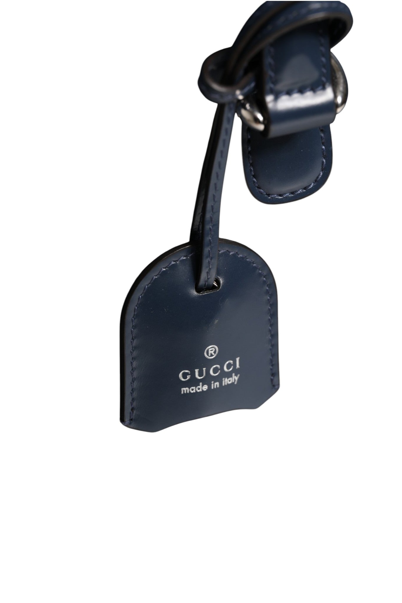 Gucci Blue Smooth Leather Lady Lock Shouler Bag