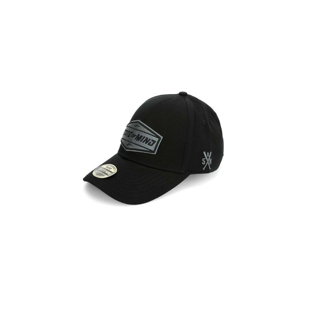 5TATE OF MIND Black Cotton Cap (Baseball Hat)