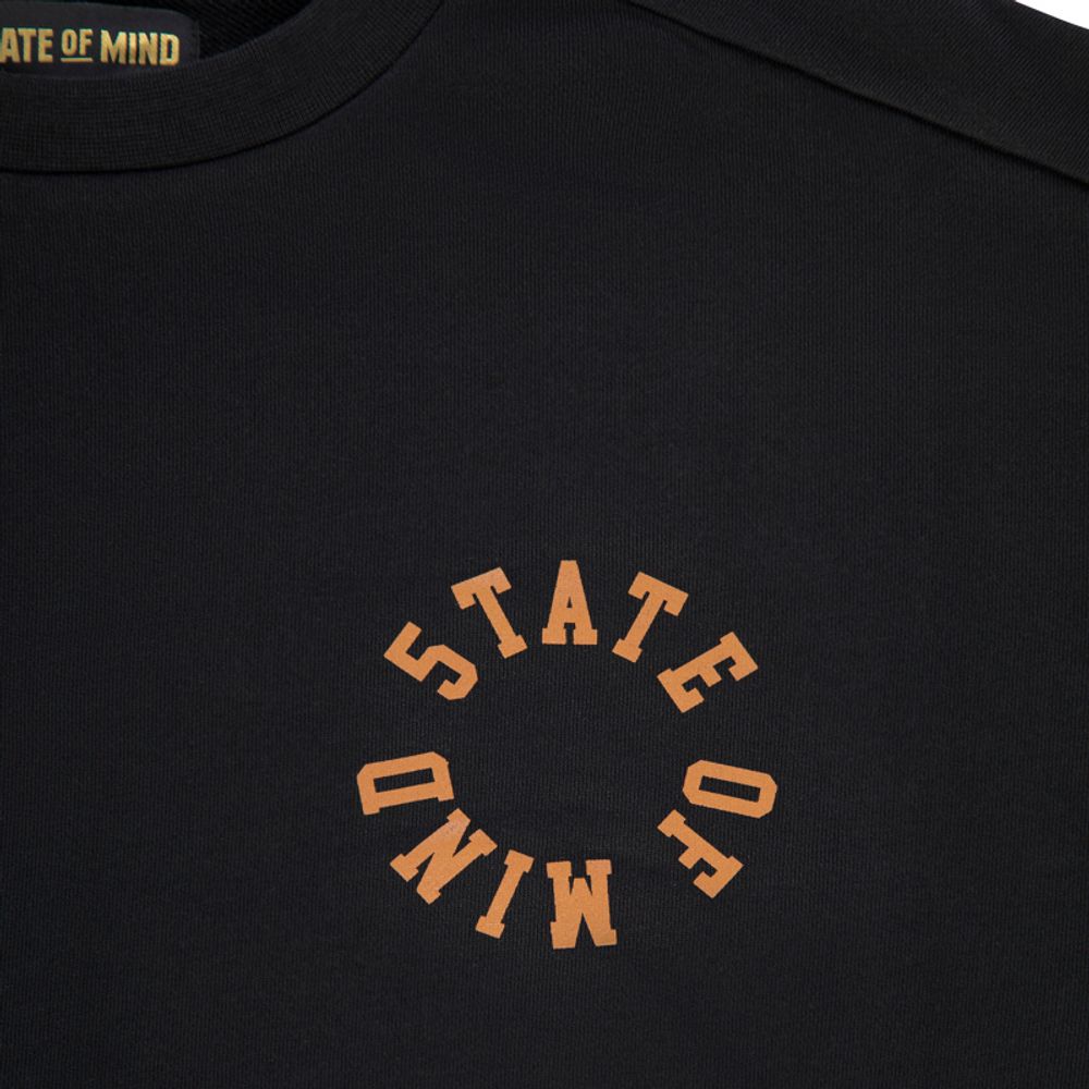 5TATE OF MIND Black Cotton Sweatshirt