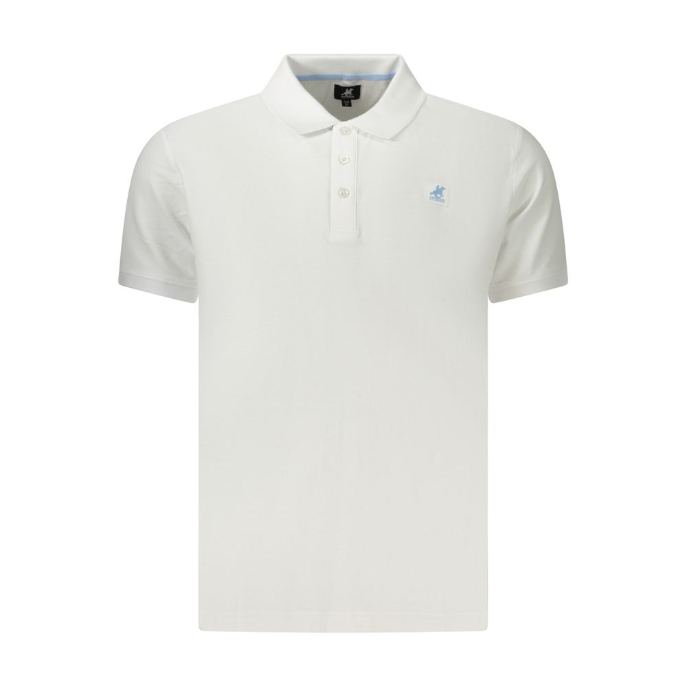 U.S. Grand Polo White Cotton Men's Polo Shirt