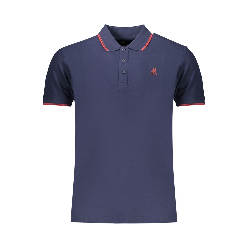 U.S. Grand Polo Blue Cotton Men's Polo
