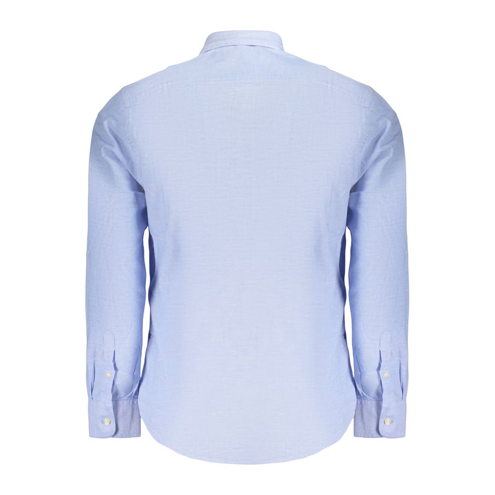 U.S. Grand Polo Azzurro Cotton Men Shirt