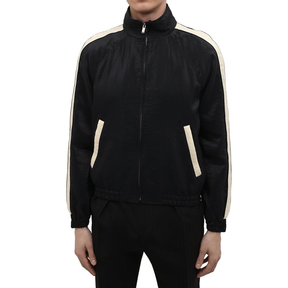 Saint Laurent Black Polyamide Bomber