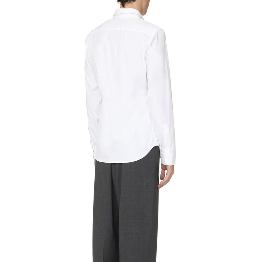 Gucci White Cotton Dress Shirt