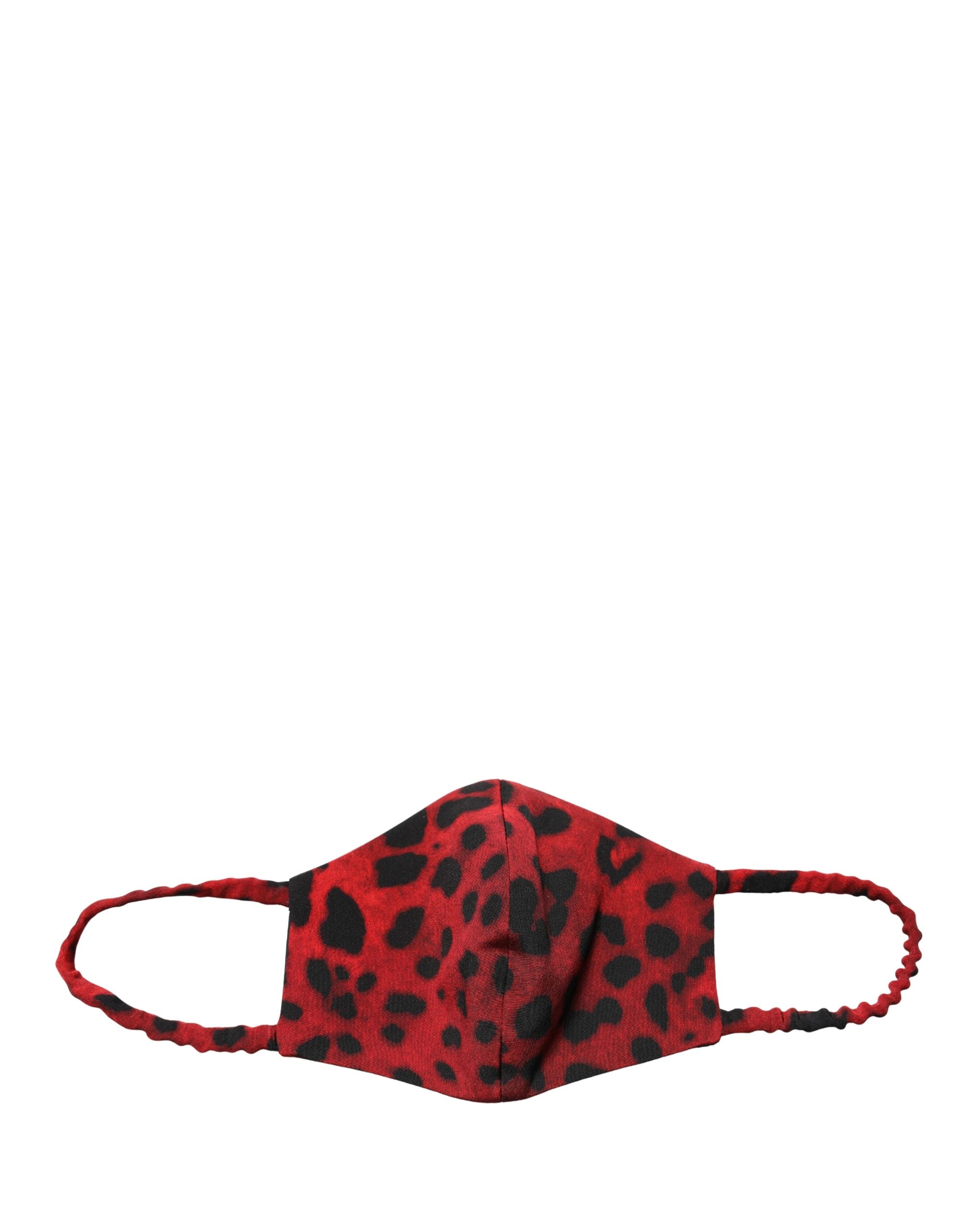 Dolce & Gabbana Red Leopard Print Sheath Long Sleeve Dress