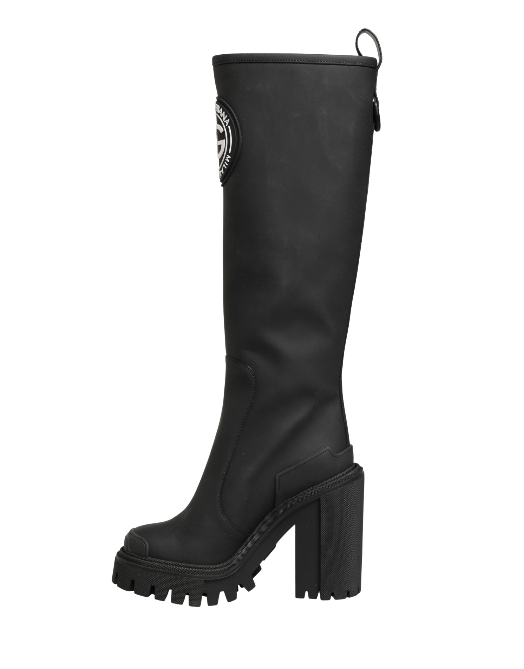 Dolce & Gabbana Black High Boots Shoes