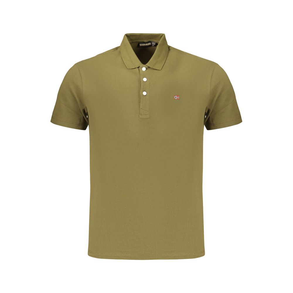 Napapijri Green Cotton Men's Polo Shirt