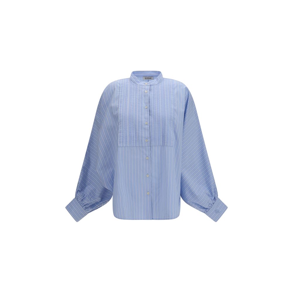 SOSUE Blue Cotton Shirt