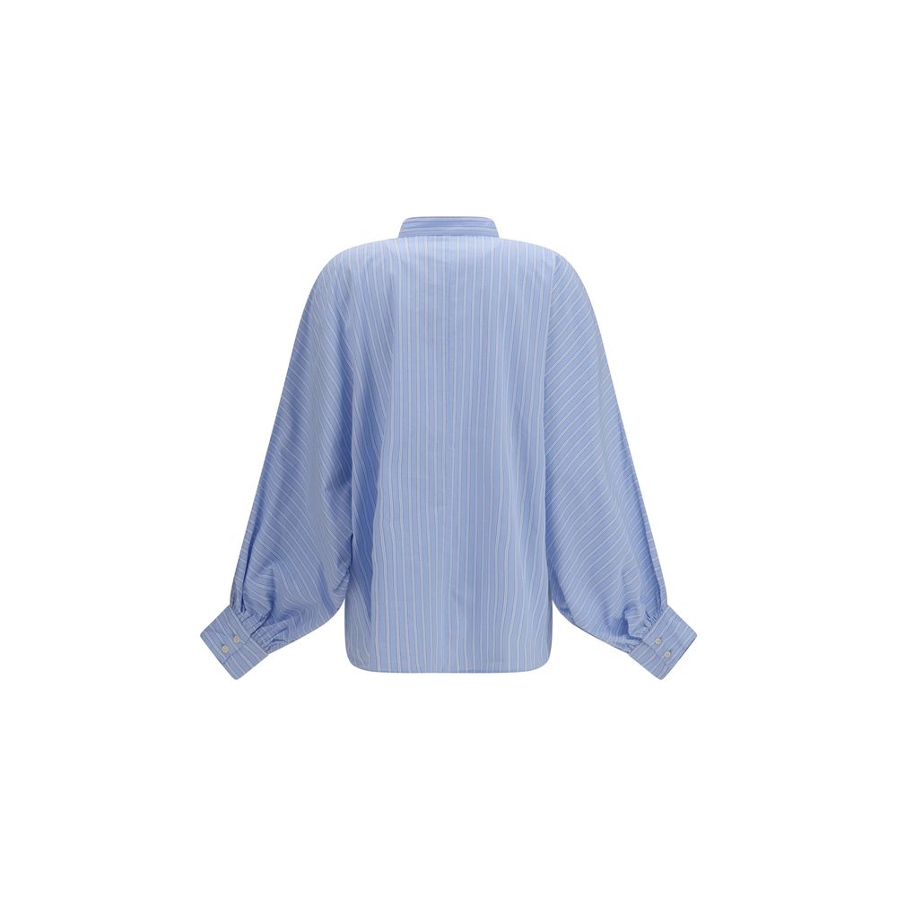 SOSUE Blue Cotton Shirt