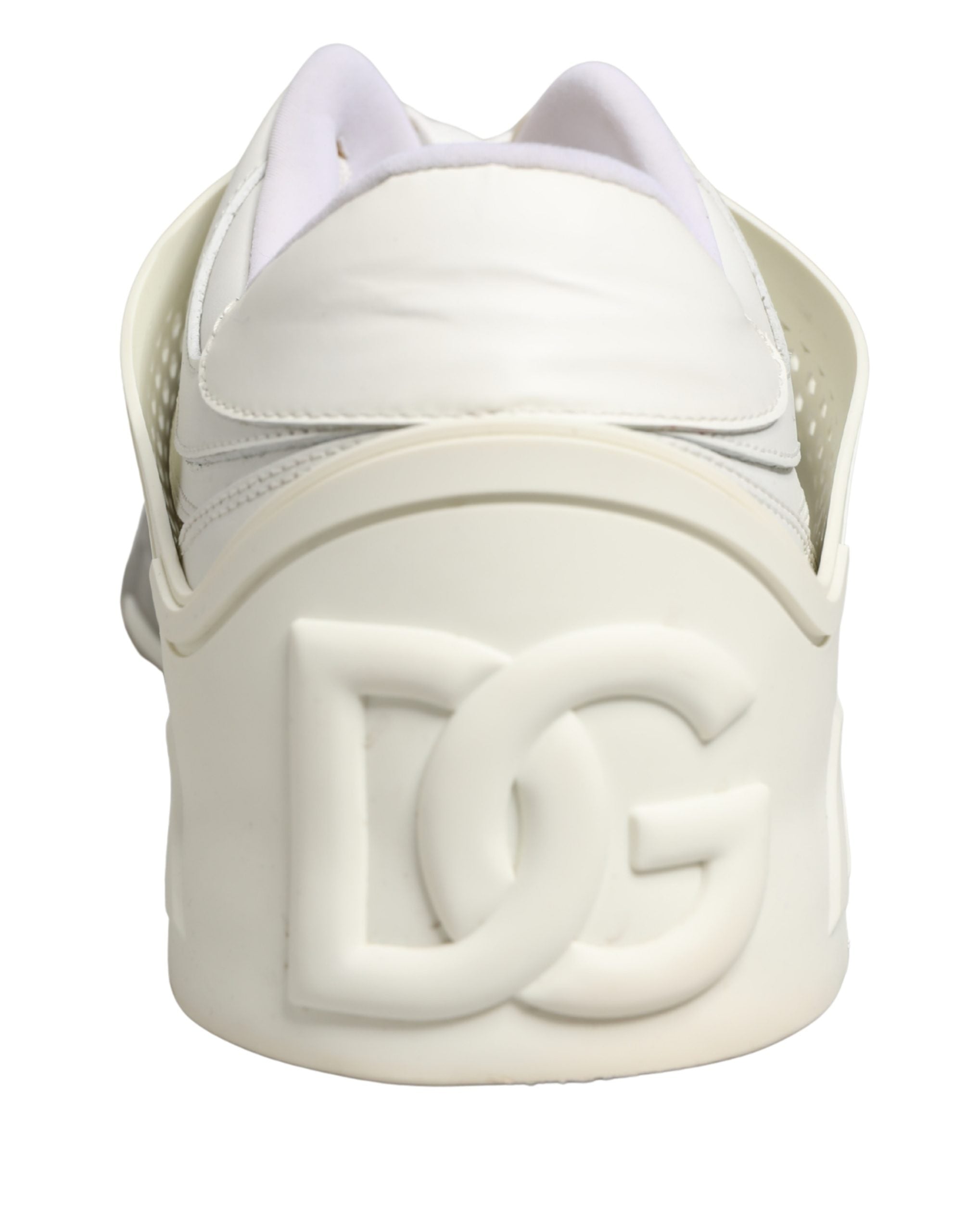 Dolce & Gabbana White Low Top Custom 2.Zero Sneakers Shoes
