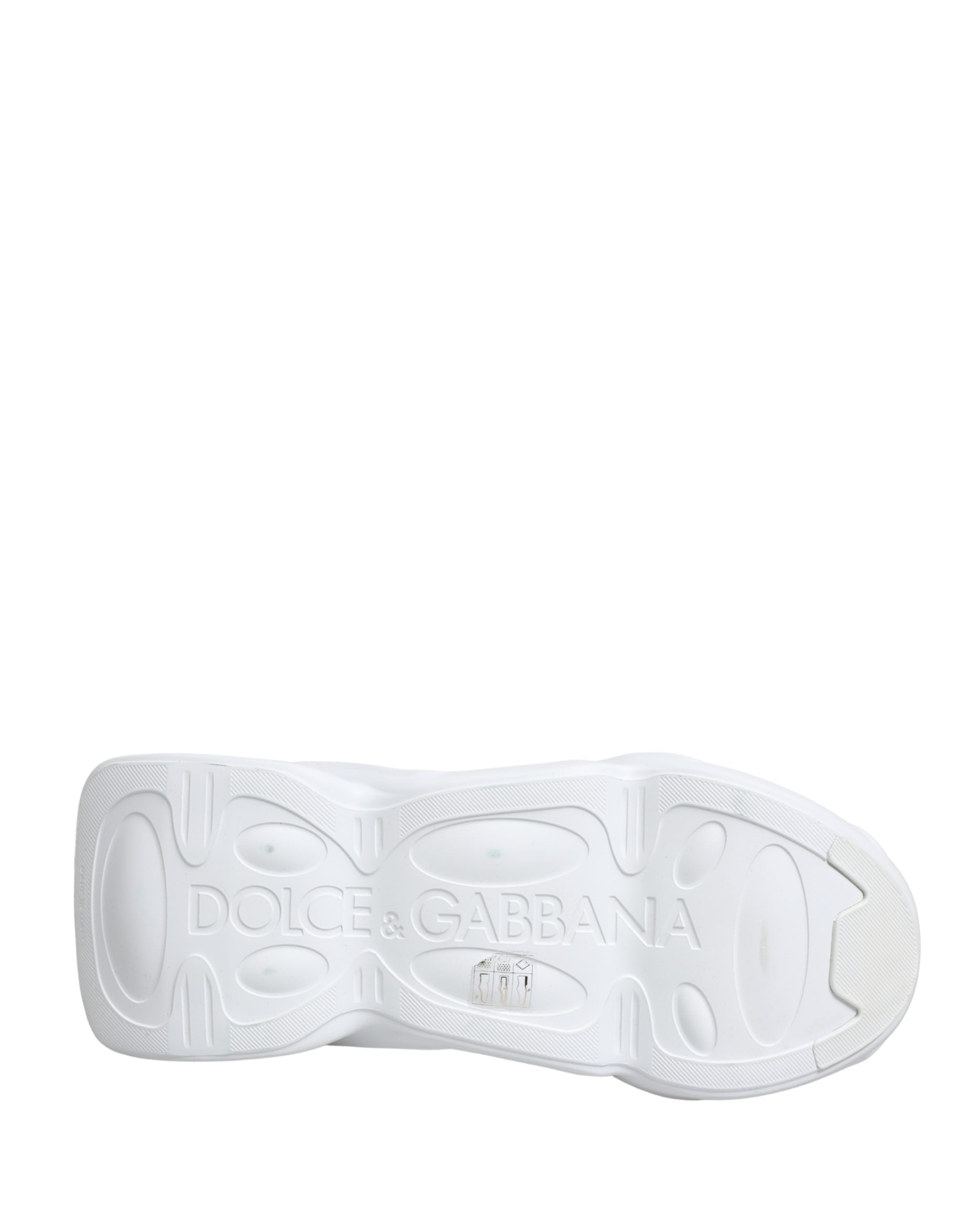 Dolce & Gabbana White Slip On Wave Low Top Sneakers Shoes