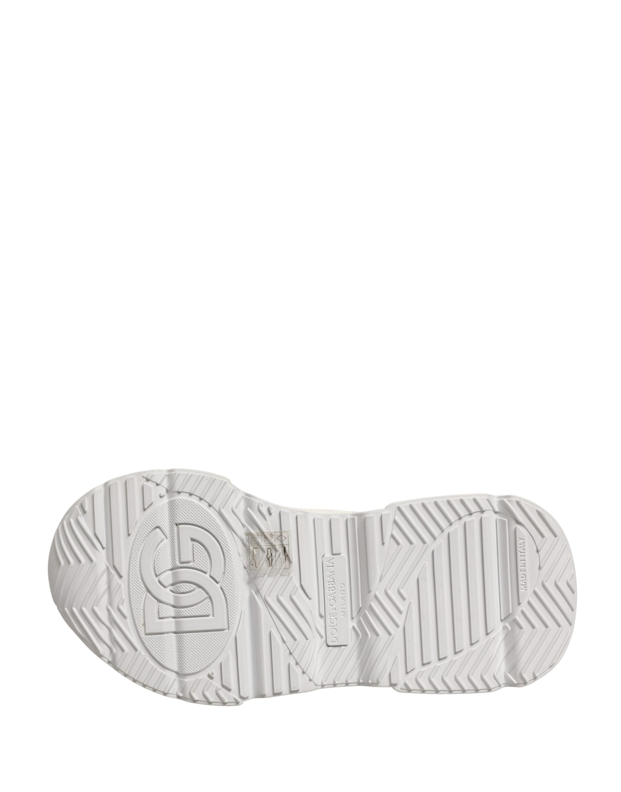 Dolce & Gabbana White Leather Daymaster Low Top Sneakers Shoes