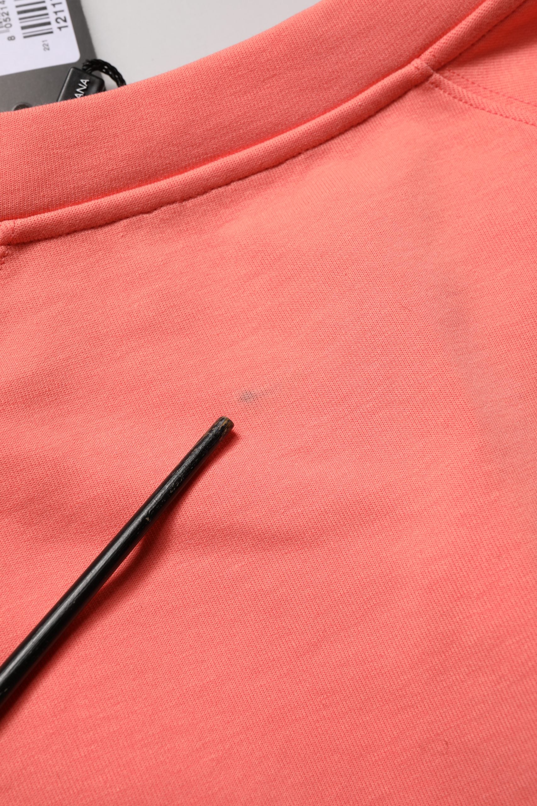 Dolce & Gabbana Pink Graphic Crew Neck Cropped Sweatshirt Sweater