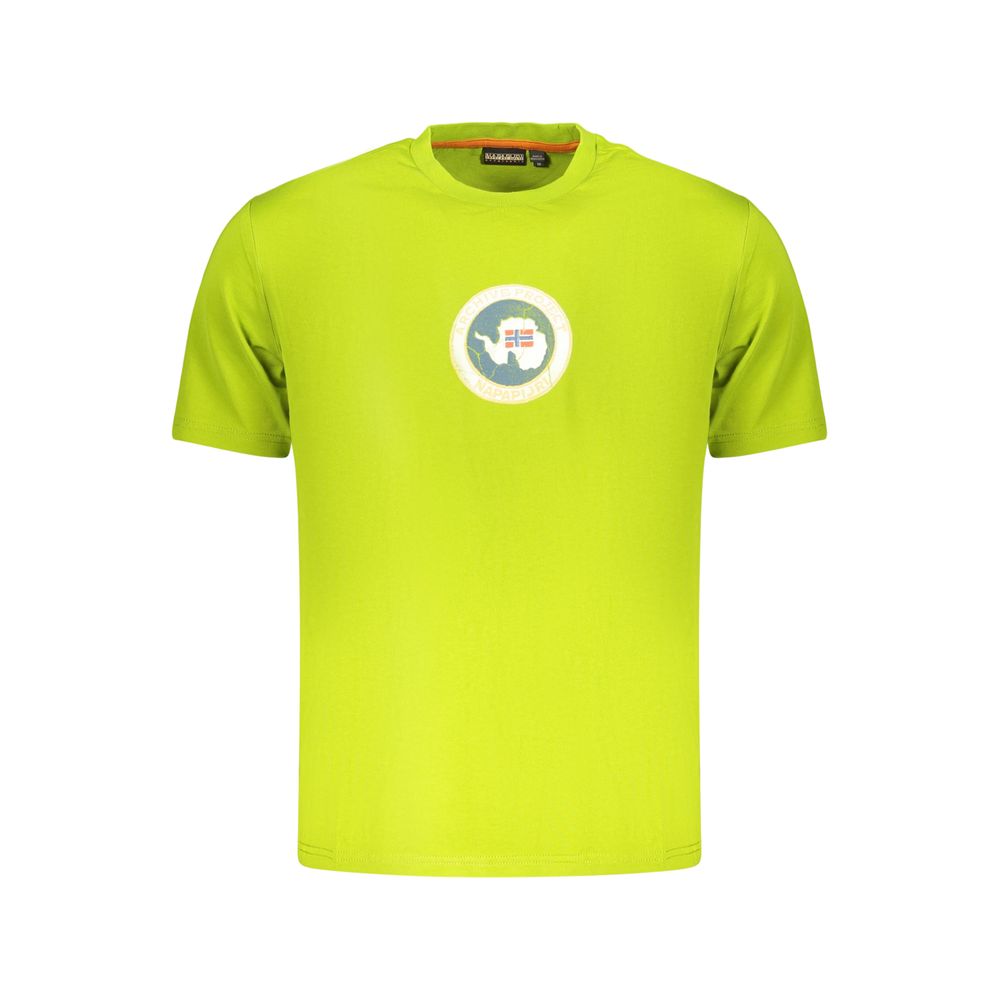 Napapijri Green Cotton Men's T-Shirt