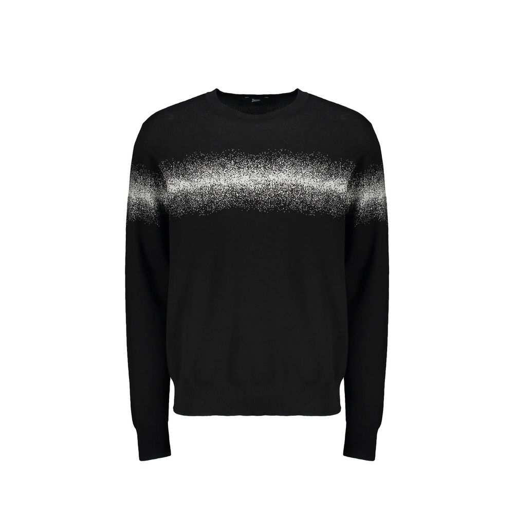 Herno Black Cotton Sweatshirt