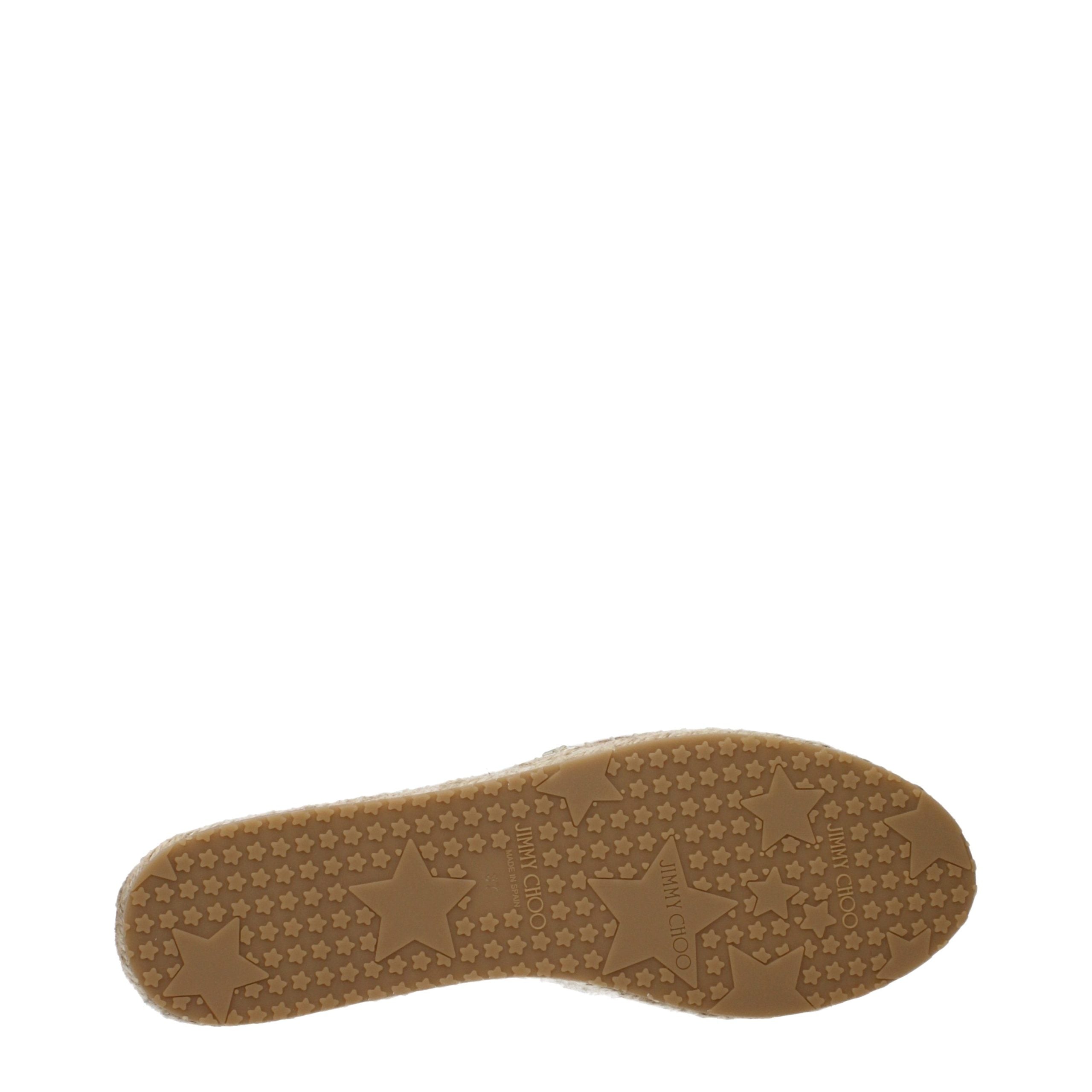 Jimmy Choo White Leather Espadrilles