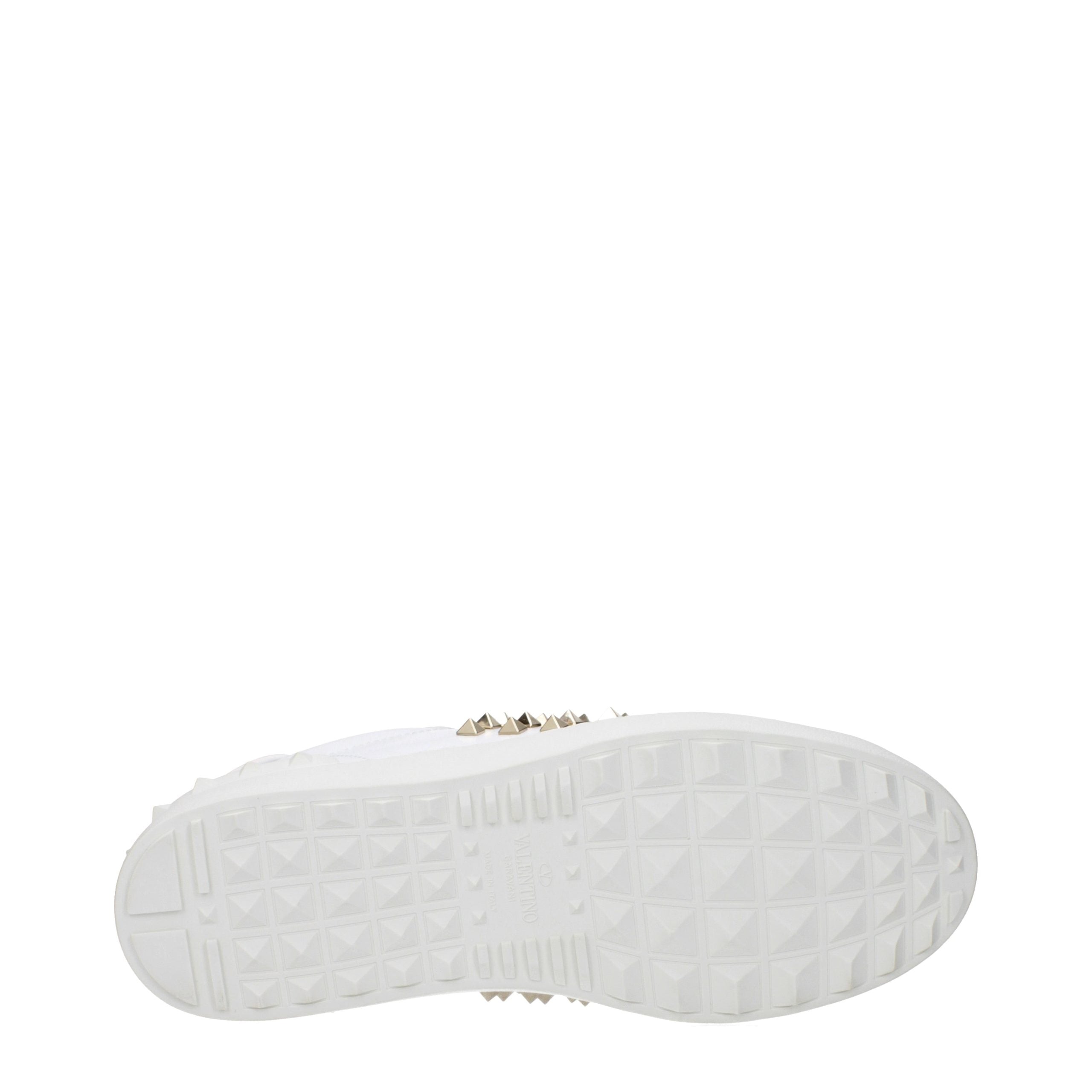 Valentino Garavani White Leather Low Top Sneakers