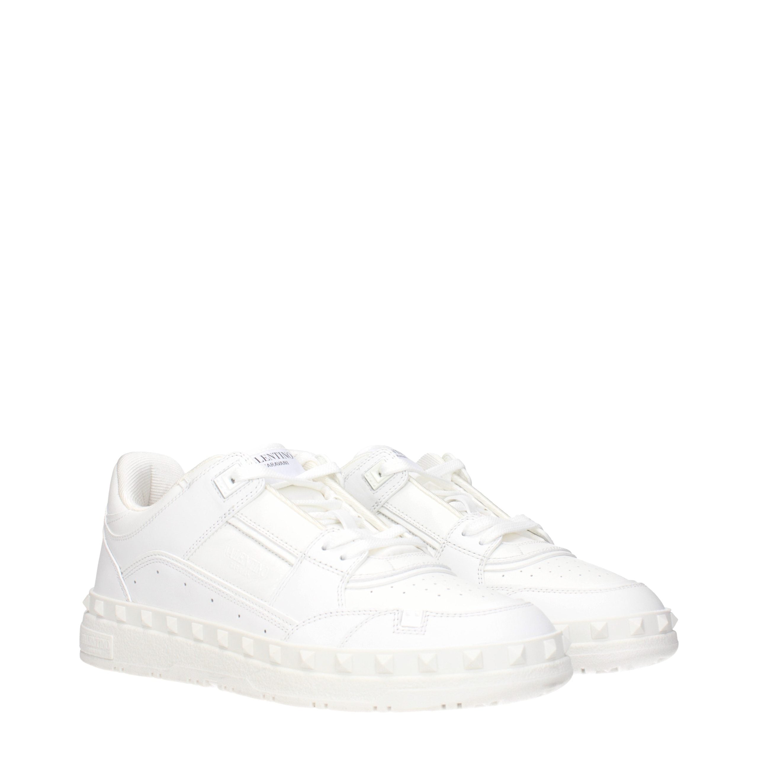 Valentino Garavani White Leather Sneakers