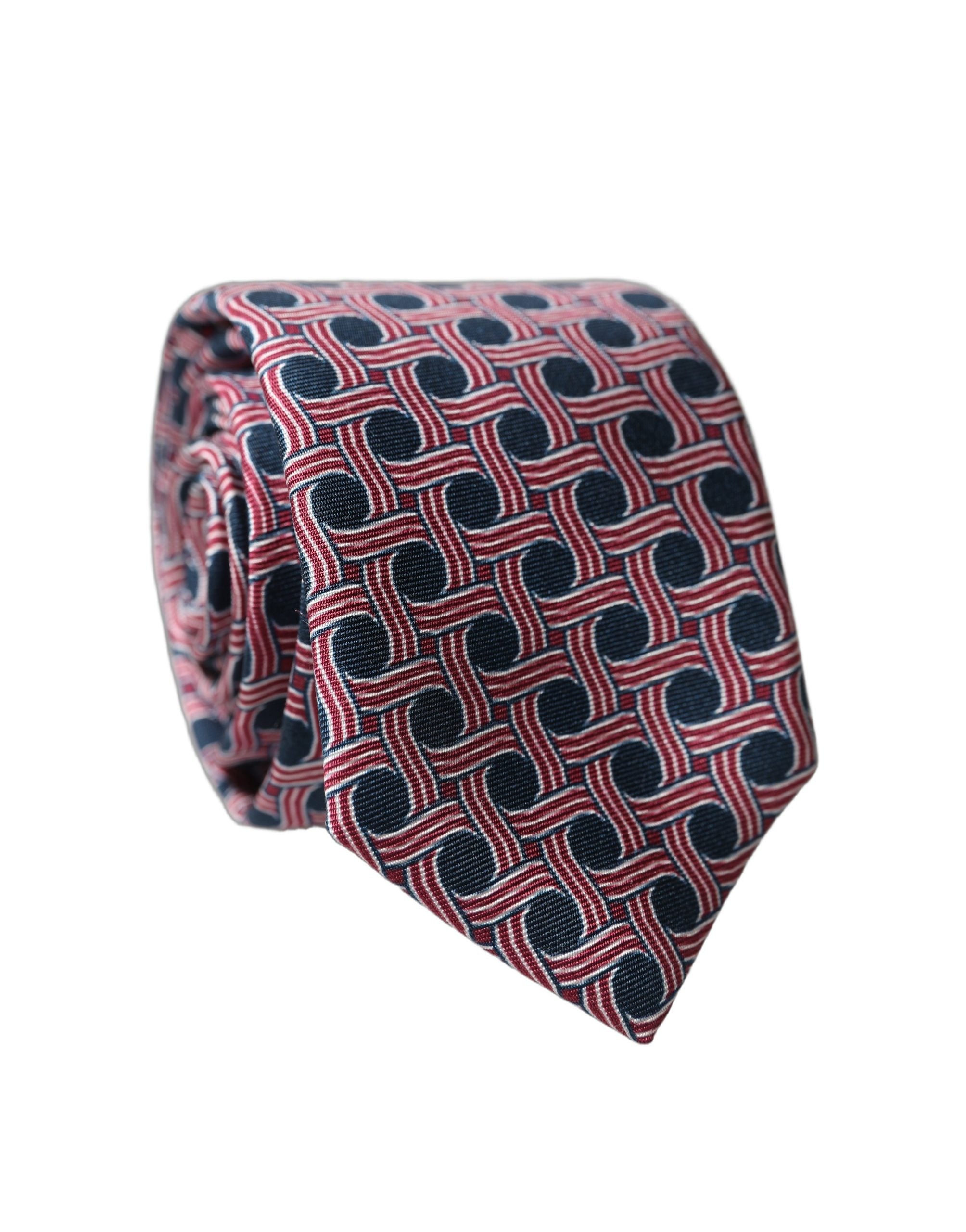 Dolce & Gabbana Multicolor Patterned Silk Adjustable Men Tied Necktie Tie