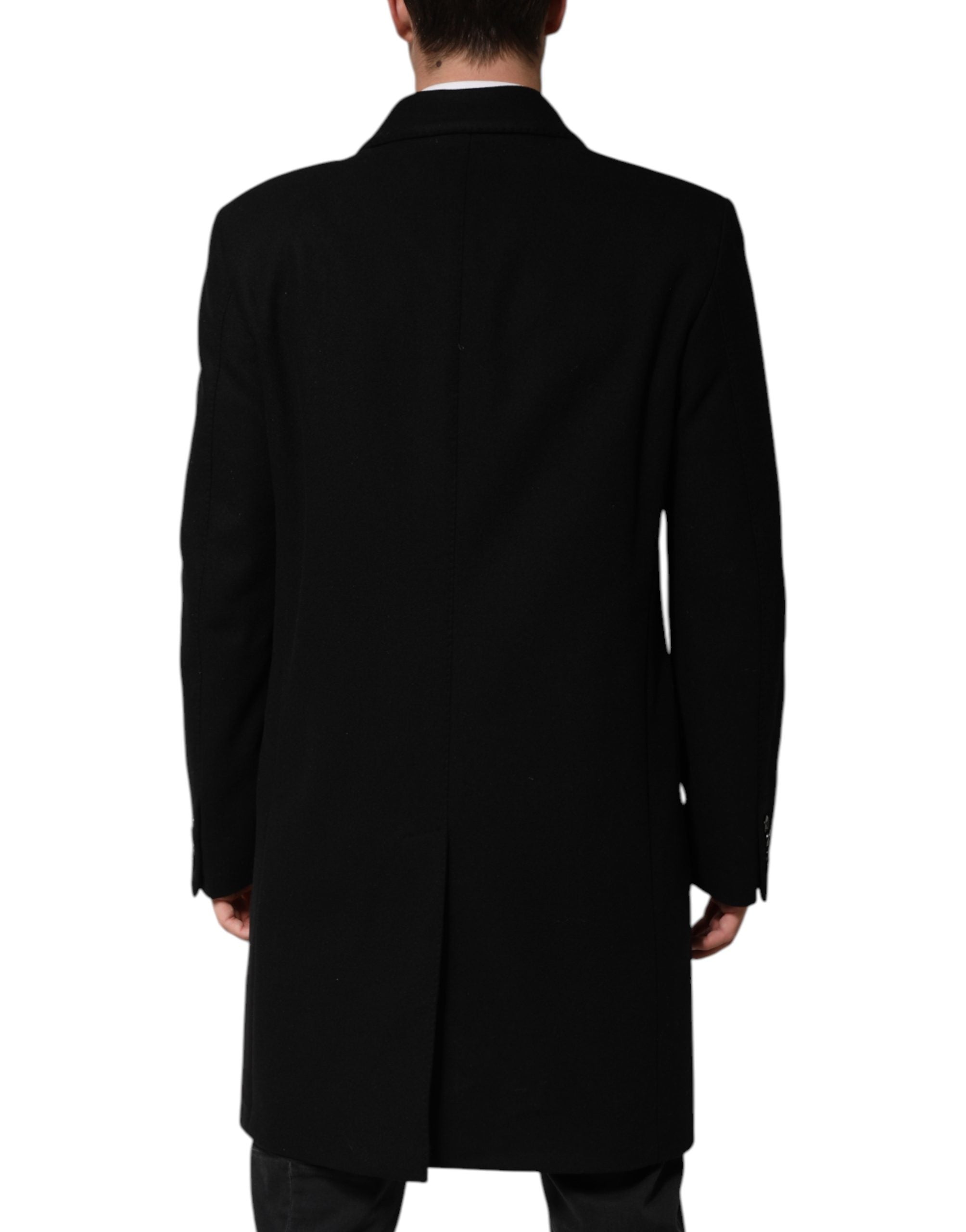 Dolce & Gabbana Black Heraldic Patch Single Breasted Jacket
