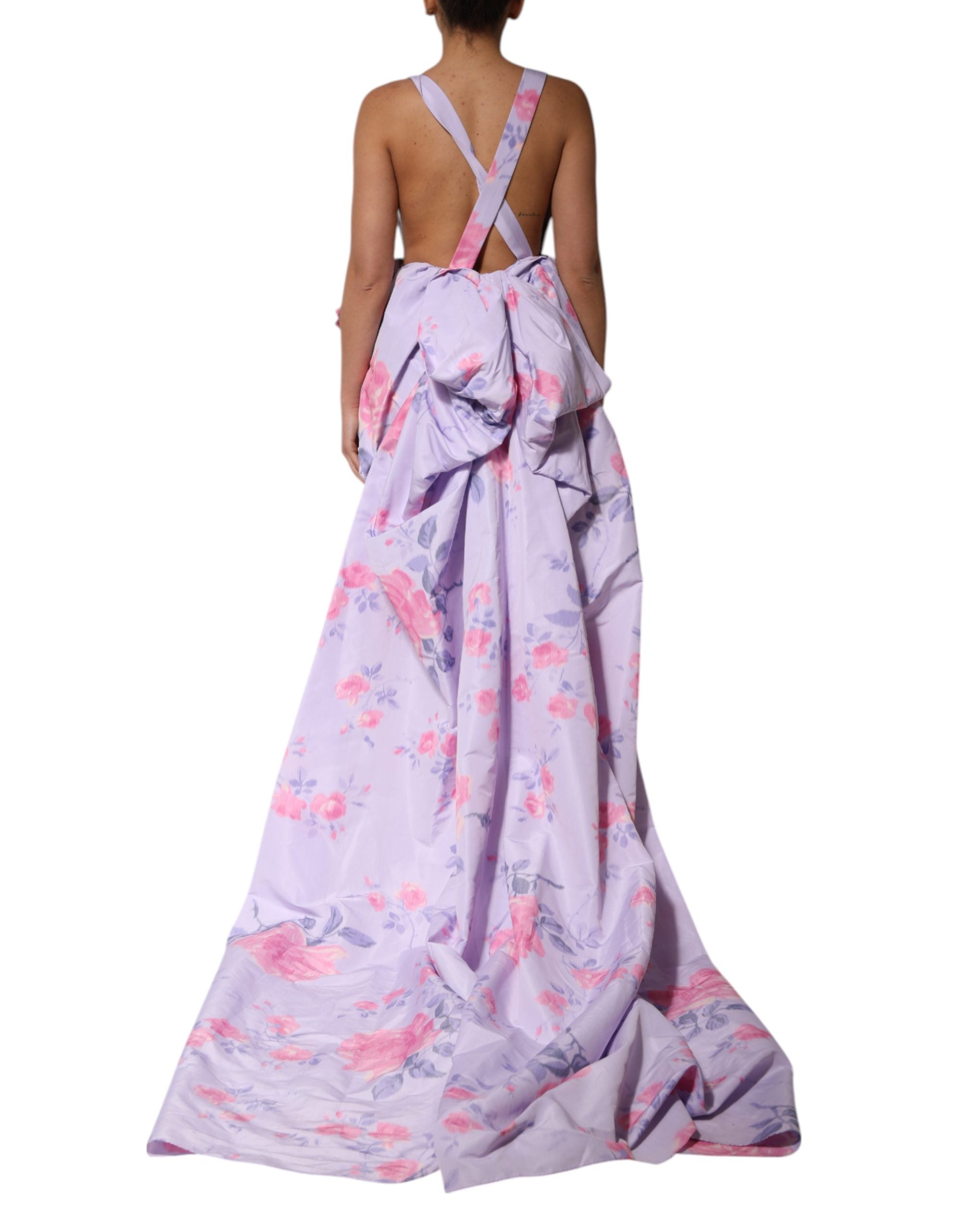 Philosophy di Lorenzo Serafini Multicolor Floral Runway Maxi Dress
