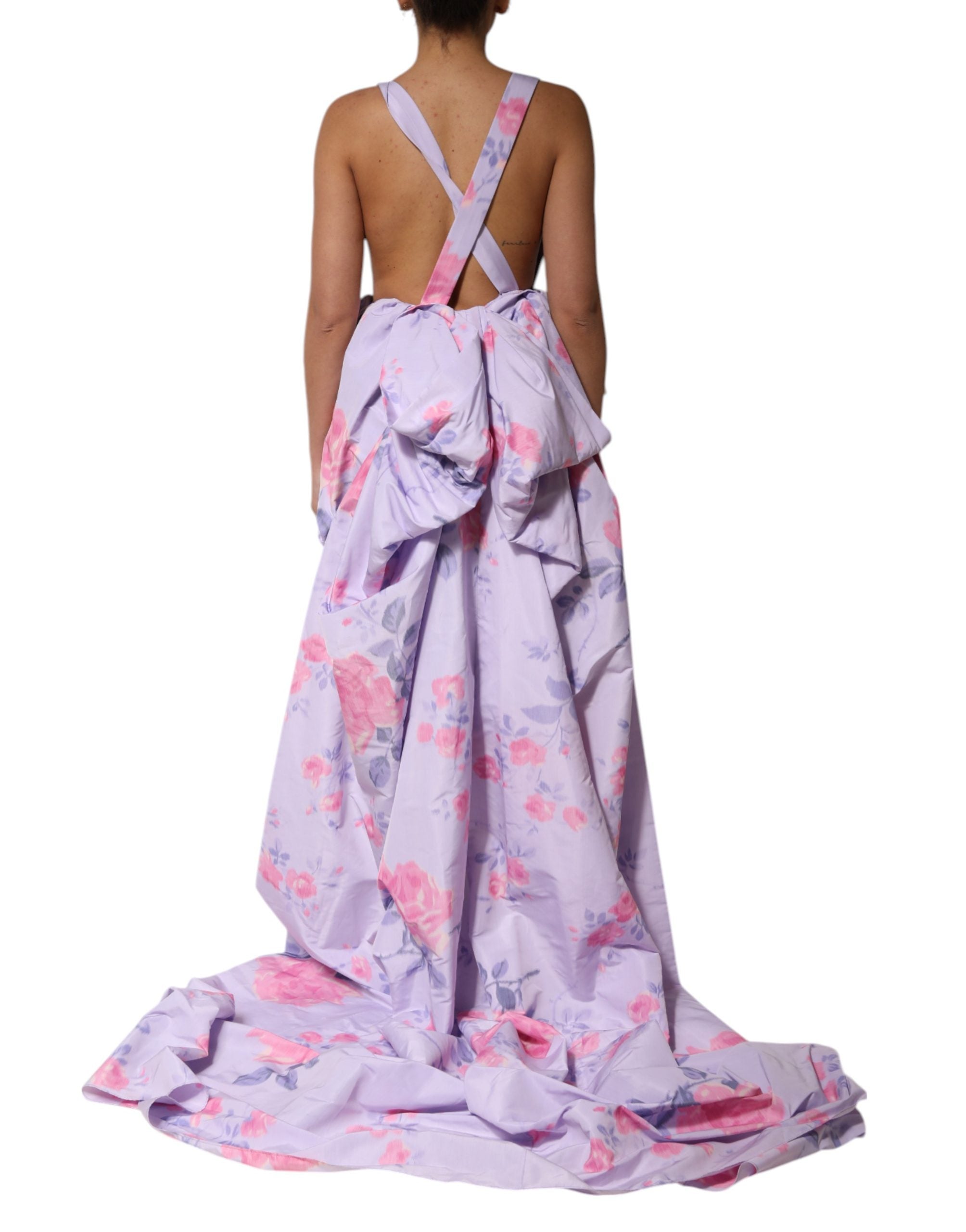 Philosophy di Lorenzo Serafini Multicolor Floral Runway Maxi Dress