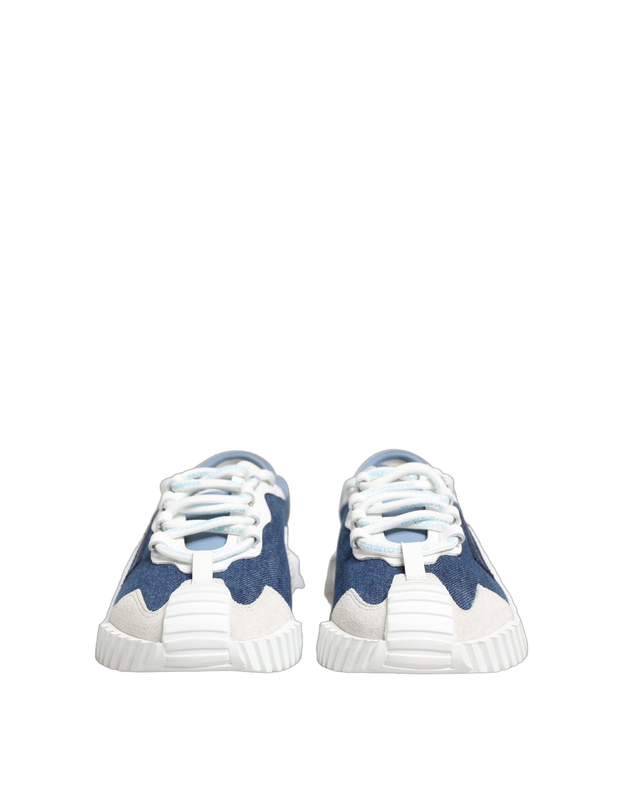Dolce & Gabbana Blue White Low Top NS1 Sneakers Shoes