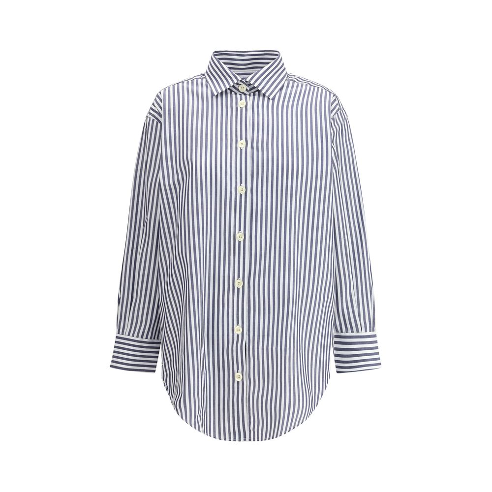 Deperlu Blue Cotton Shirt