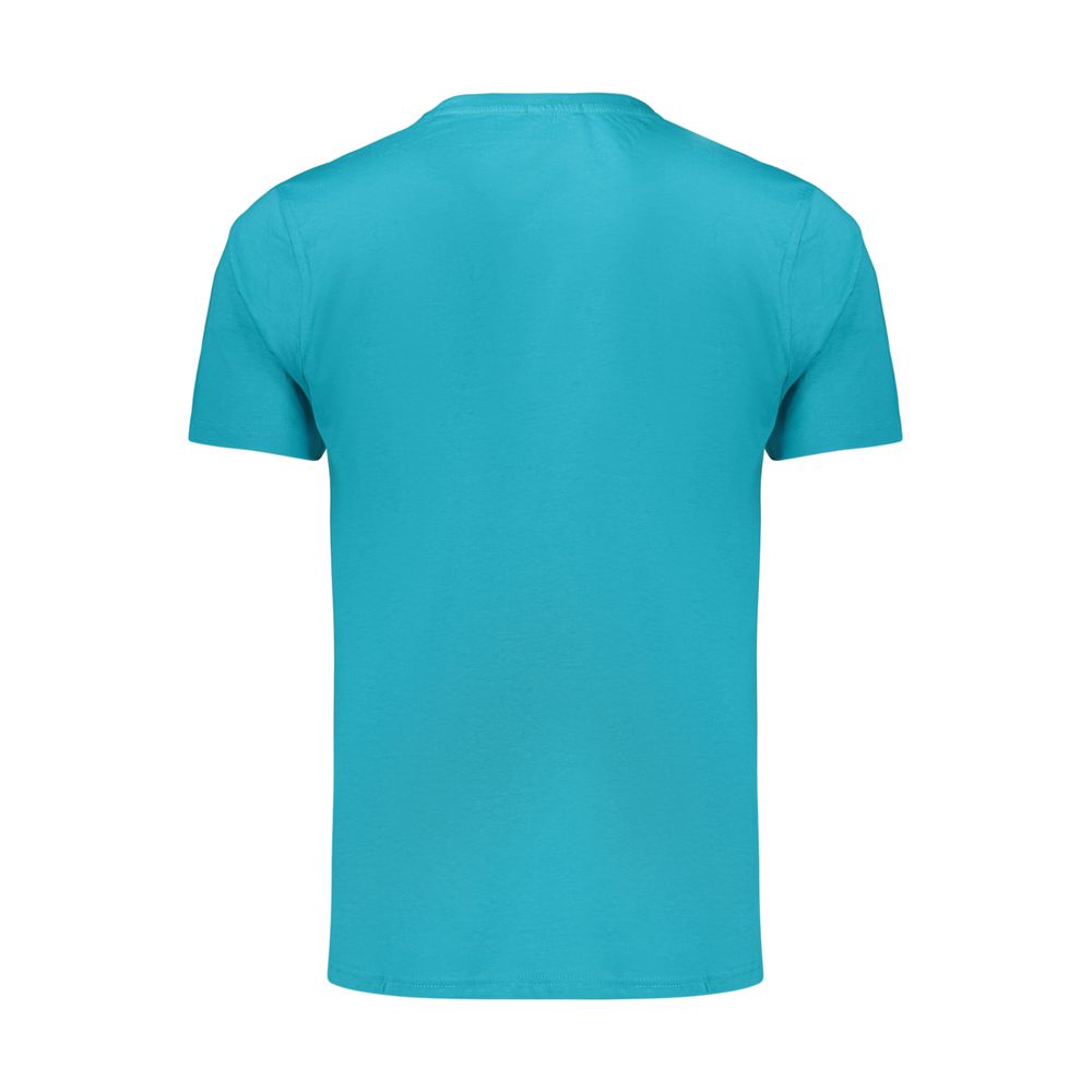 Coveri Moving Azzurro Cotton Men's T-Shirt