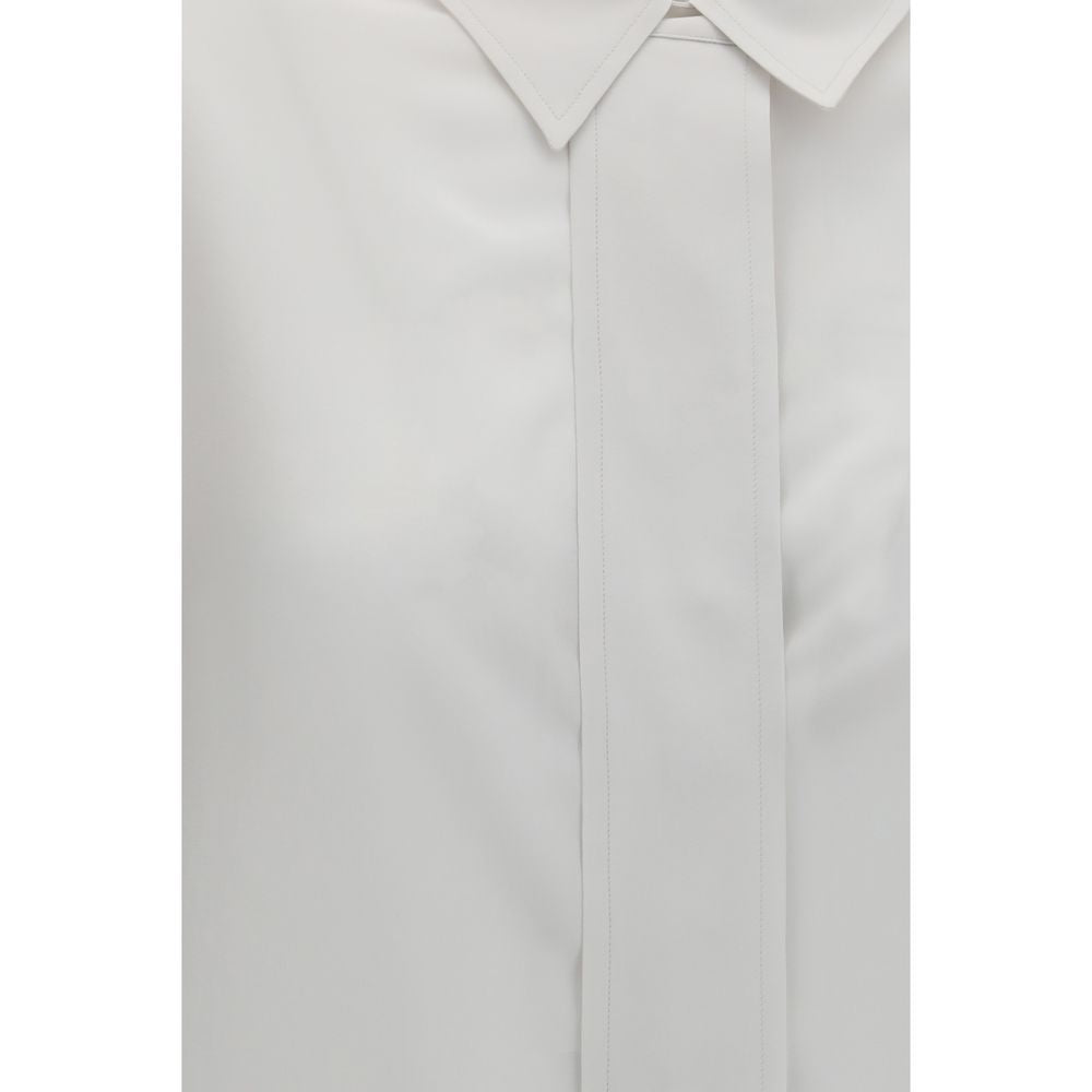 Calvin Klein White Silk Dress Shirt