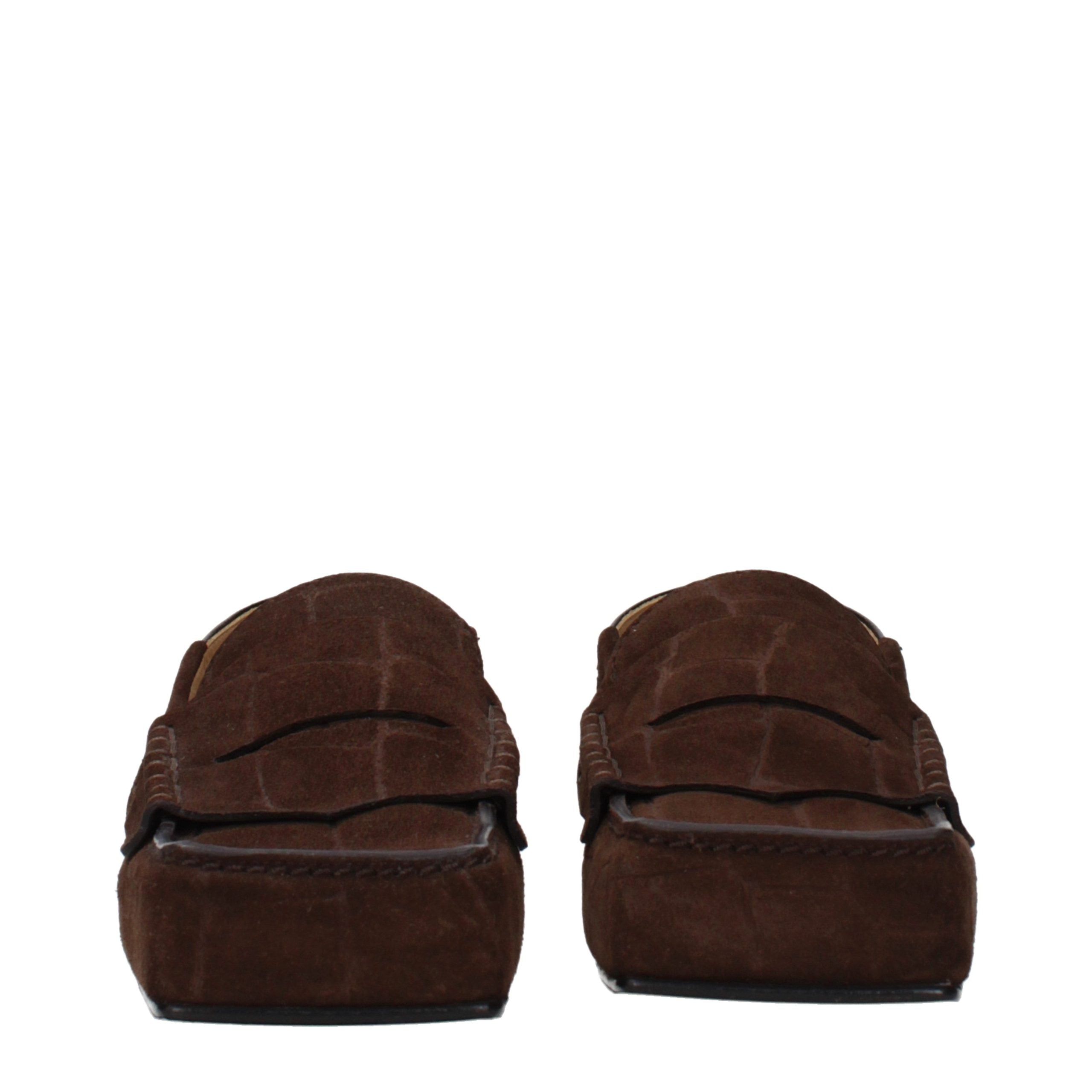Jacquemus Brown Leather Slip-On Loafers