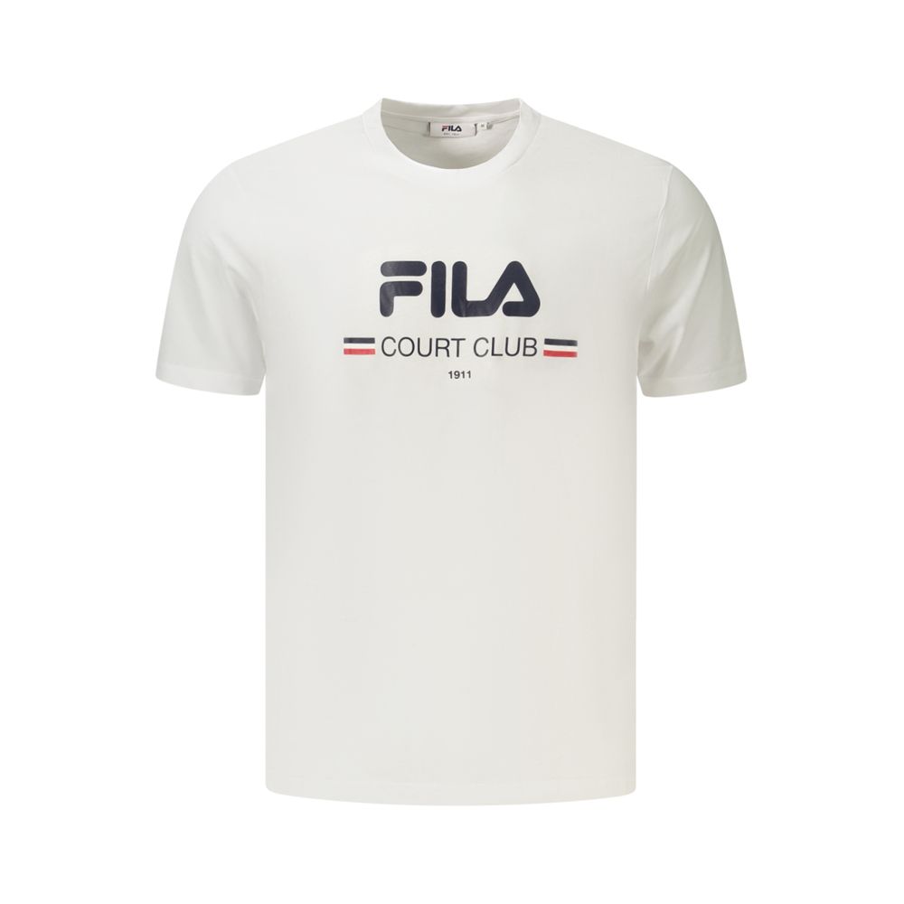 Fila White Cotton Mens T-Shirt
