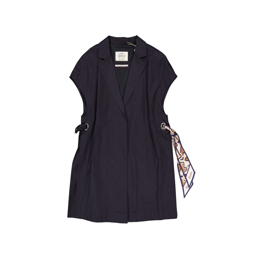 Herno Blue Cotton Coat