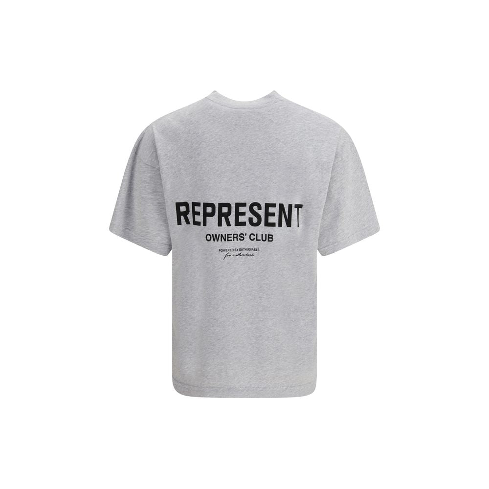 Represent Gray Cotton T-Shirt
