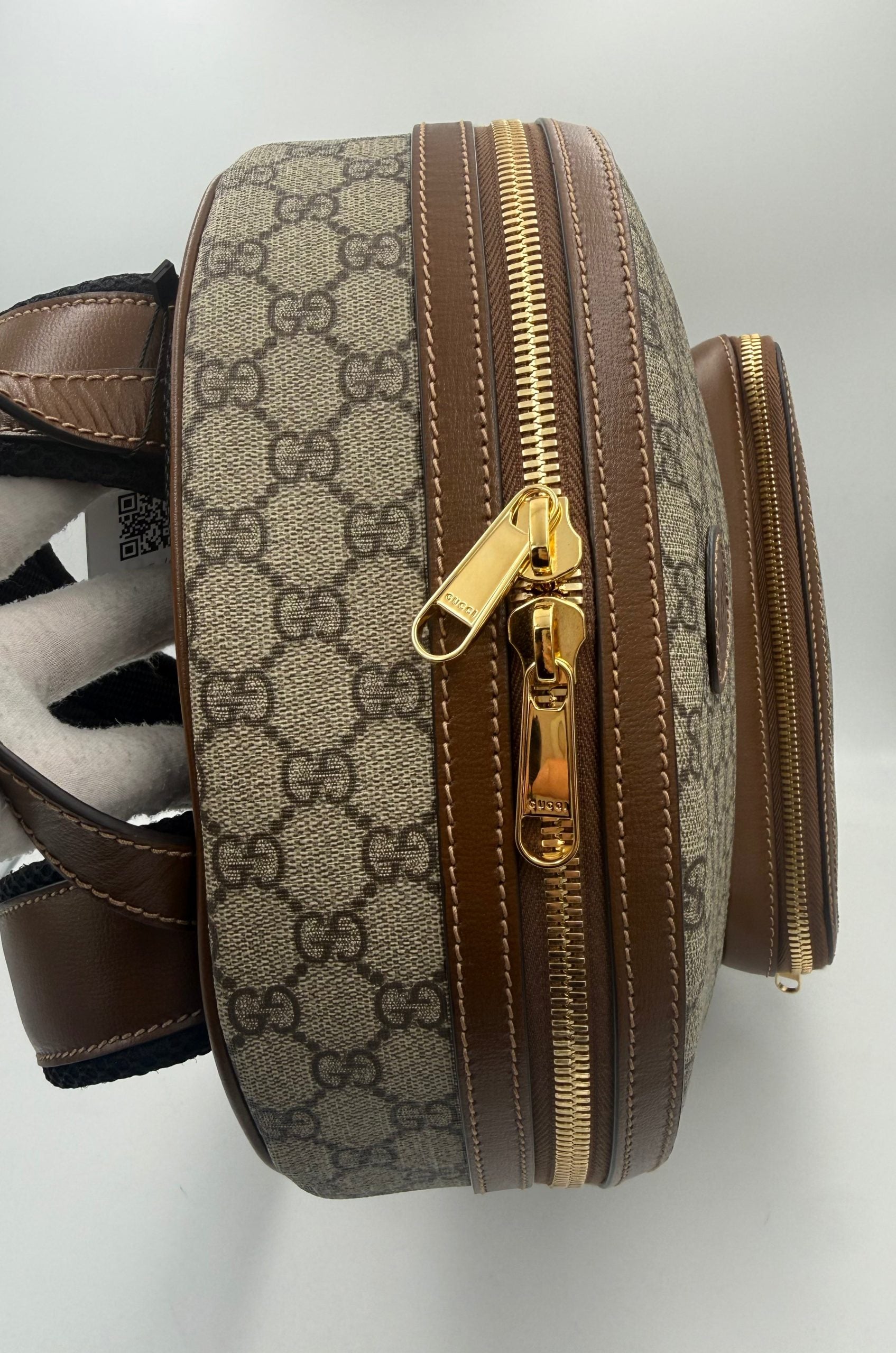 Gucci GUCCI GG Supreme and Leather Backpack