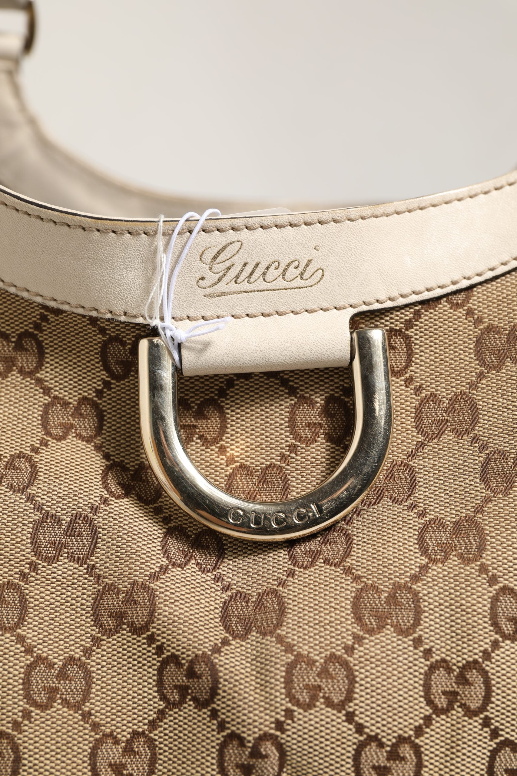 Gucci Canvas Abbey D Ring Shoulder Bag
