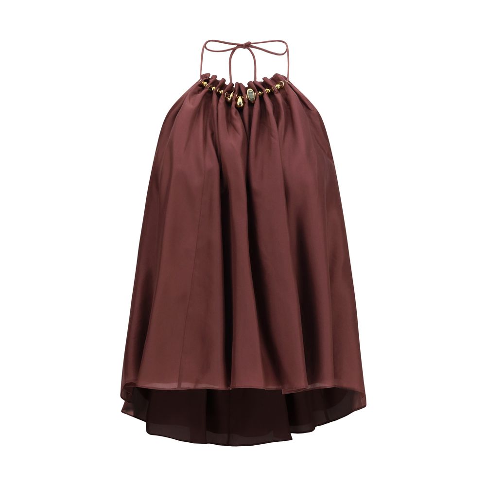 Zimmermann Bordeaux Silk Blouse