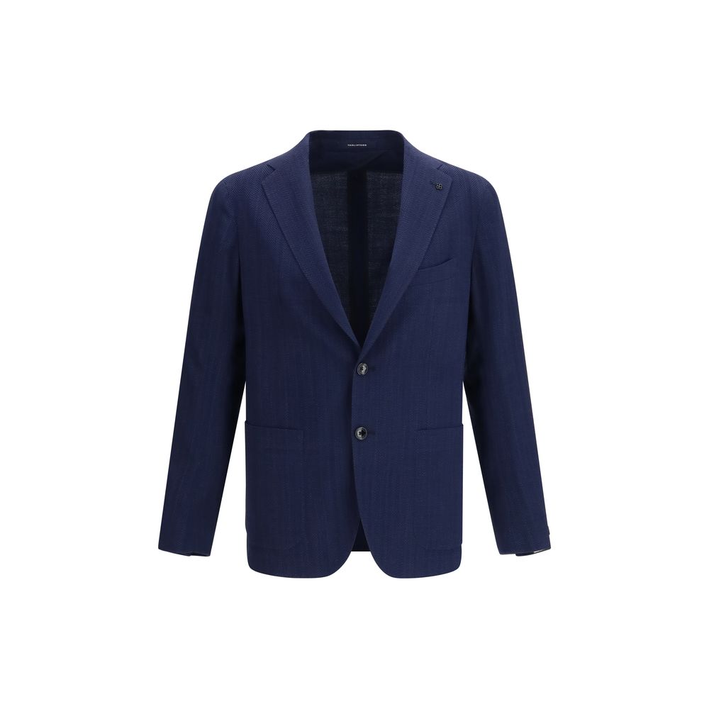 Tagliatore Blue Wool Oves Aries Blazer