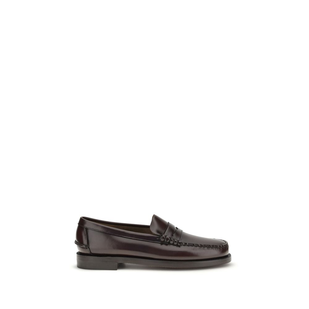Sebago Brown Calf Leather Bos Taurus Slip-On Loafers
