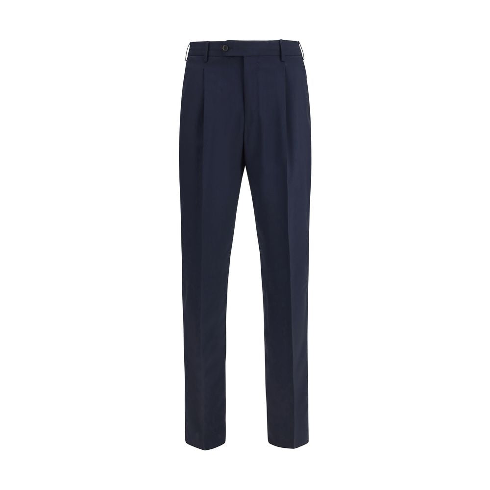 PT Torino Blue Wool Oves Aries Casual Pants