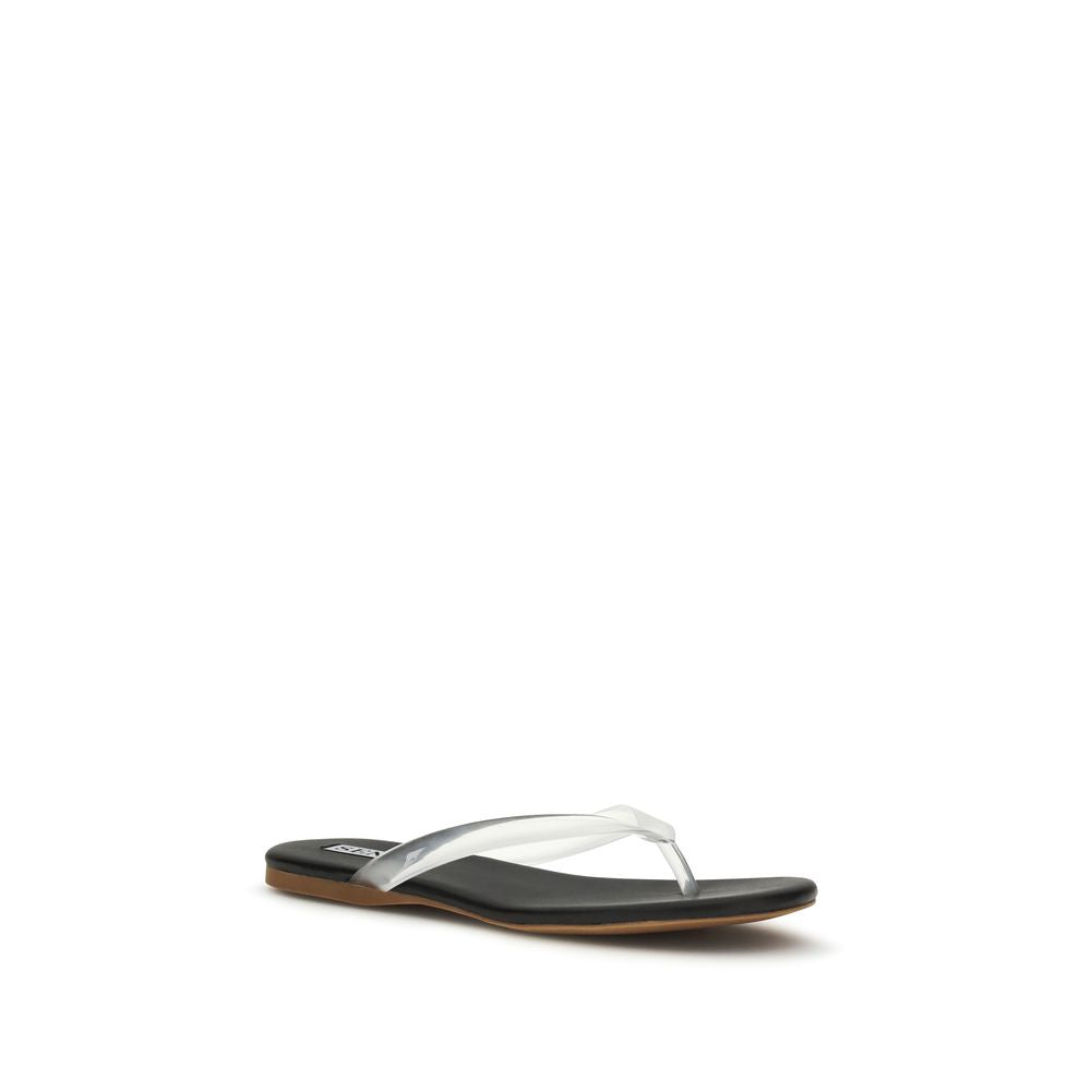Senso Black Rubber Flip-Flop Sandals