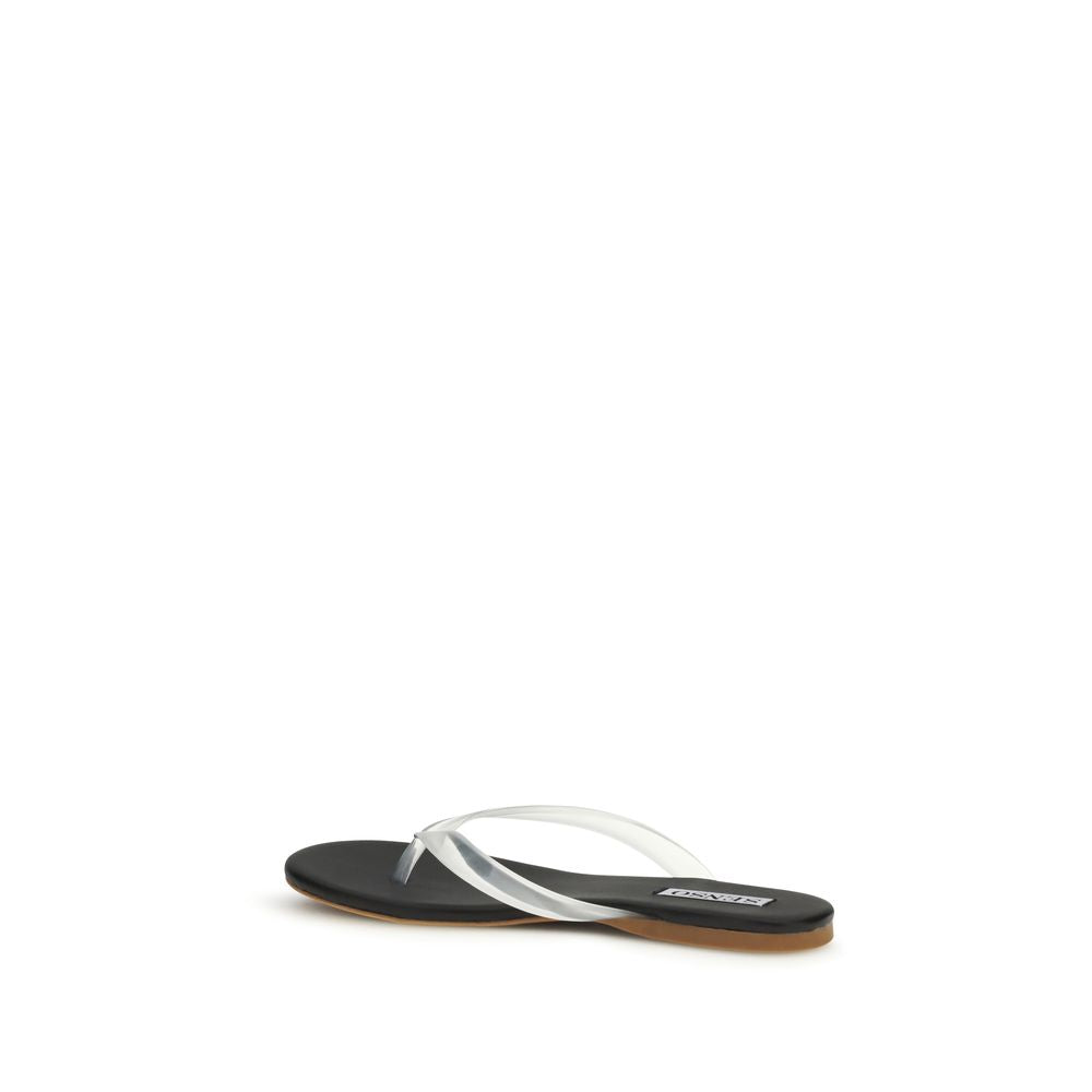 Senso Black Rubber Flip-Flop Sandals