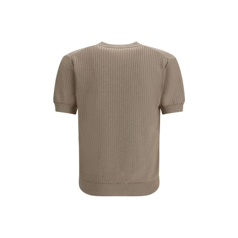 Piacenza Cashmere Beige Cotton Sweatshirt