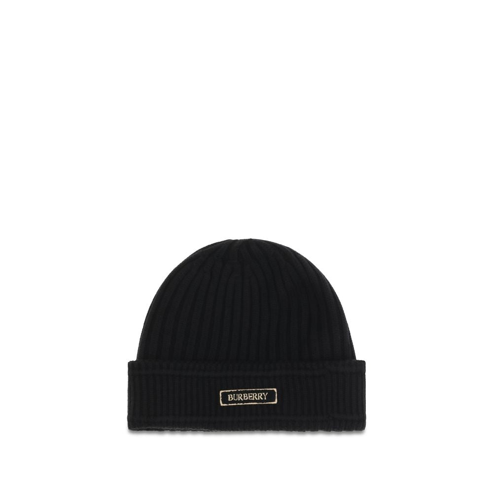 Burberry Black Wool Oves Aries Beanie