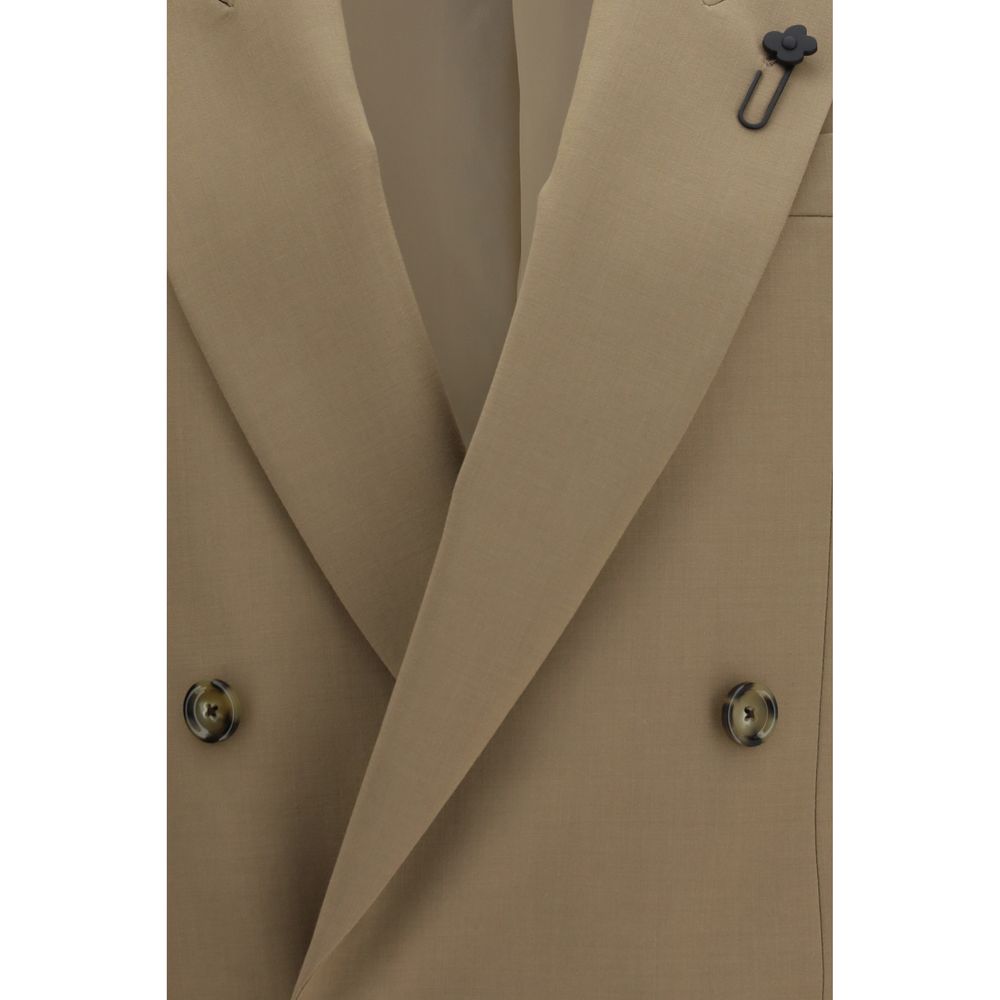 Lardini Beige Wool Oves Aries Blazer