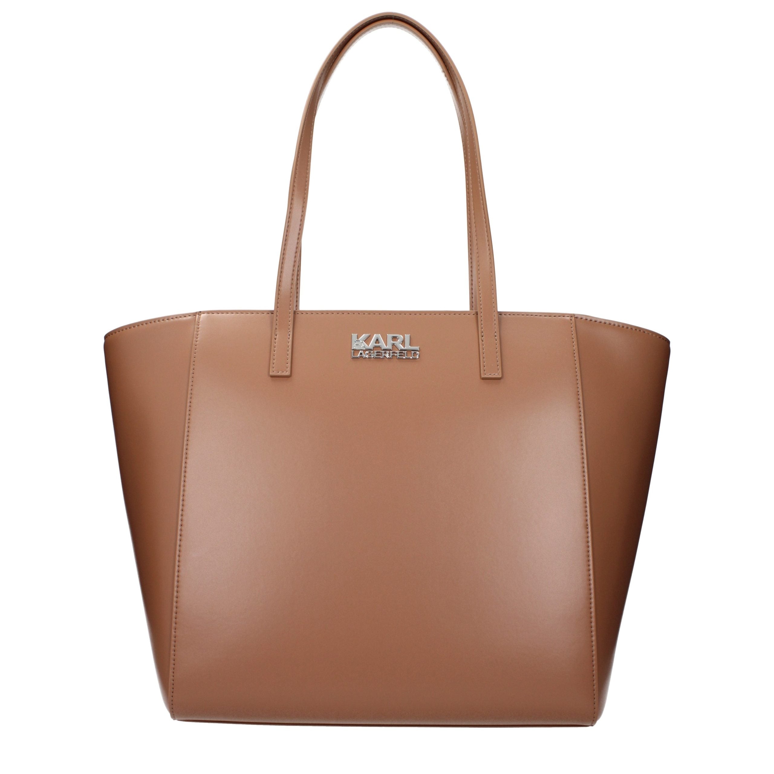 Karl Lagerfeld Brown Polyethylene Shoulder Bag