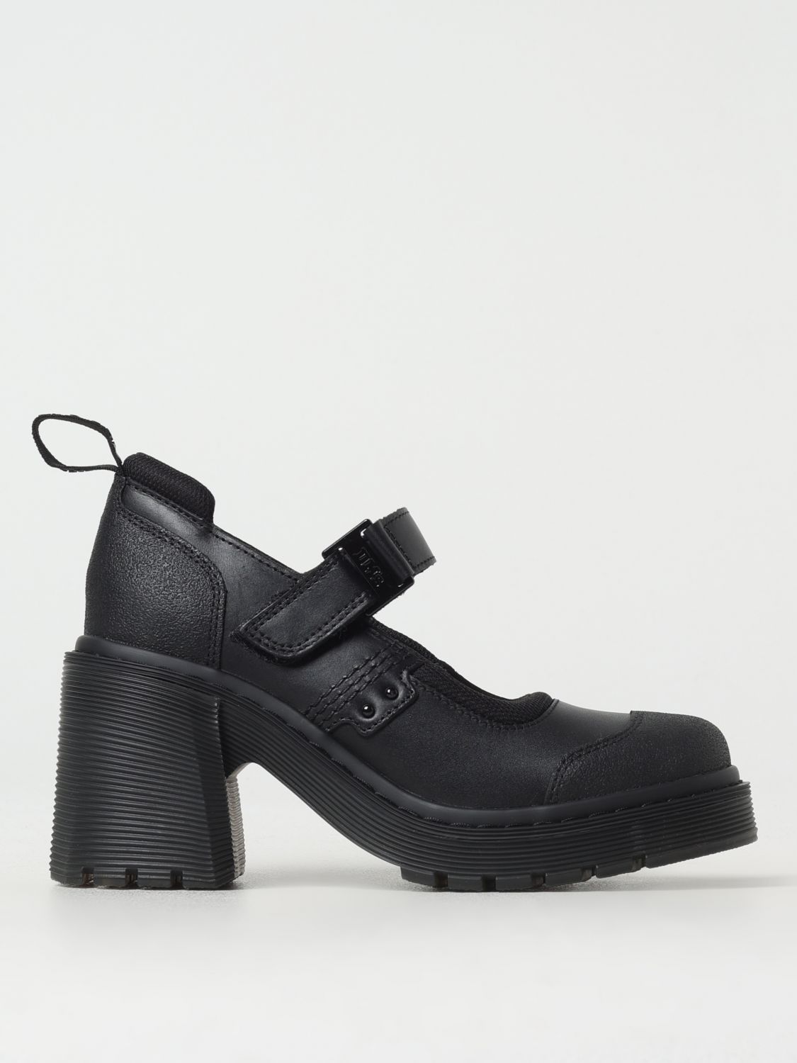Dr. Martens Black Leather Platform Pumps